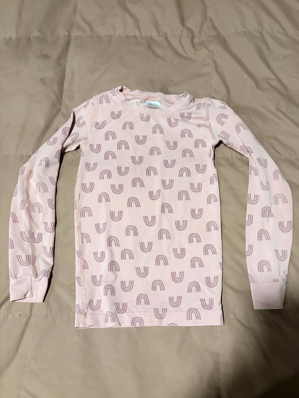 Hannah Anderson Long Sleeve Pink Purple Rainbow Top